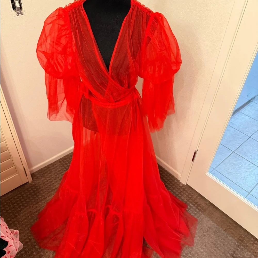 TIMELESS TEMPTRESS TULLE ROBE DRESS - Picture 9 of 16